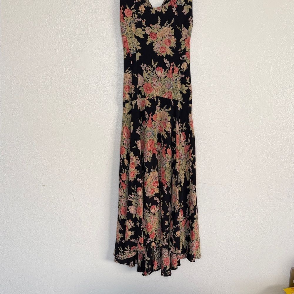 Vintage y2k Nanette Lepore Floral boho cottagecore fairycore tea Maxi Dress - Picture 3 of 14